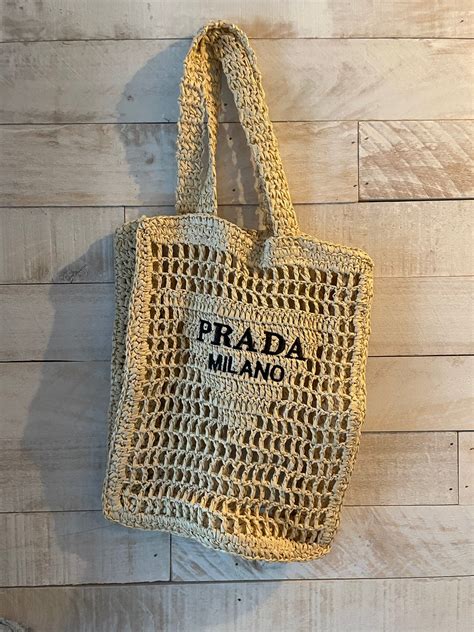 prada straw bag 2019|Prada wicker tote bag.